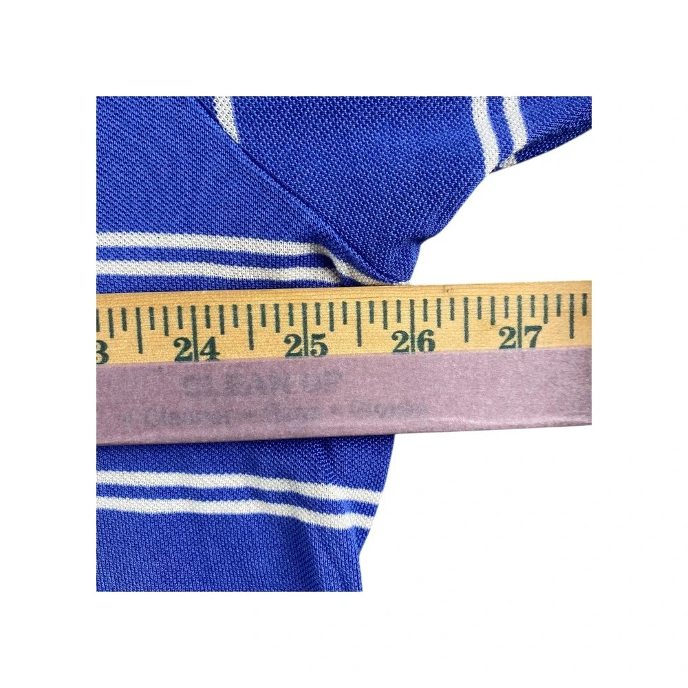 Polo Ralph Lauren Men's Blue White Striped Polo Shirt Short Sleeve‎ Size XL
